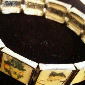 Vintage 80s Enameled Bracelet